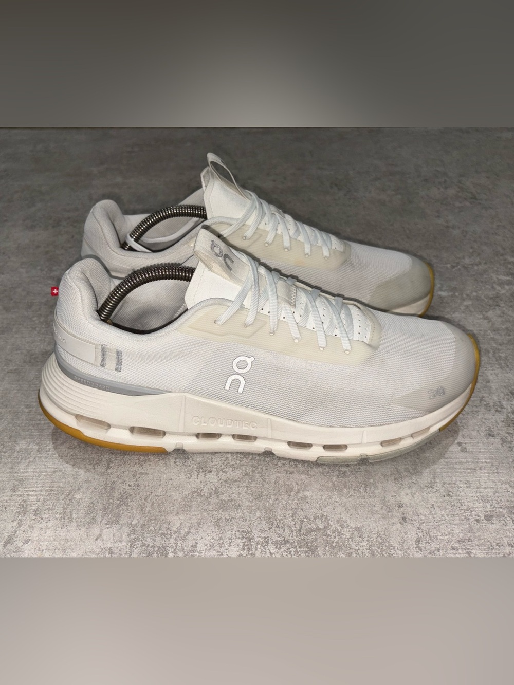 On Running White Cloudnova Athletic Sneakers